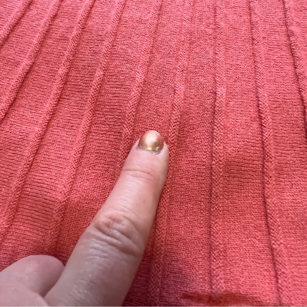 Sundance Coral Wool Cashmere Pleated Sweater S - Picture 8 of 10